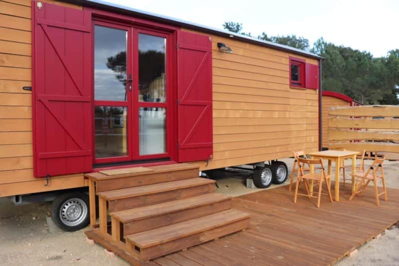 Roulottes Cocooning Au Coeur Des Landes Hotel Mees Ngoại thất bức ảnh