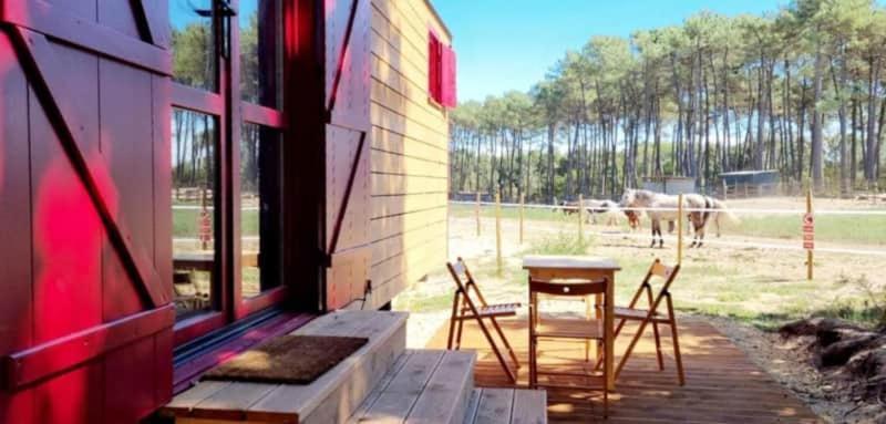 Roulottes Cocooning Au Coeur Des Landes Hotel Mees Ngoại thất bức ảnh